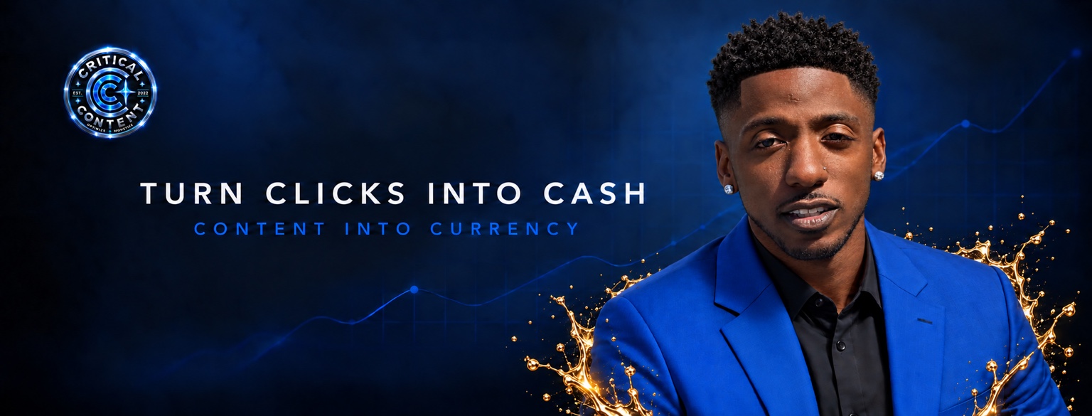 Critical Content — Turn Clicks Into Cash, Content Into Currency